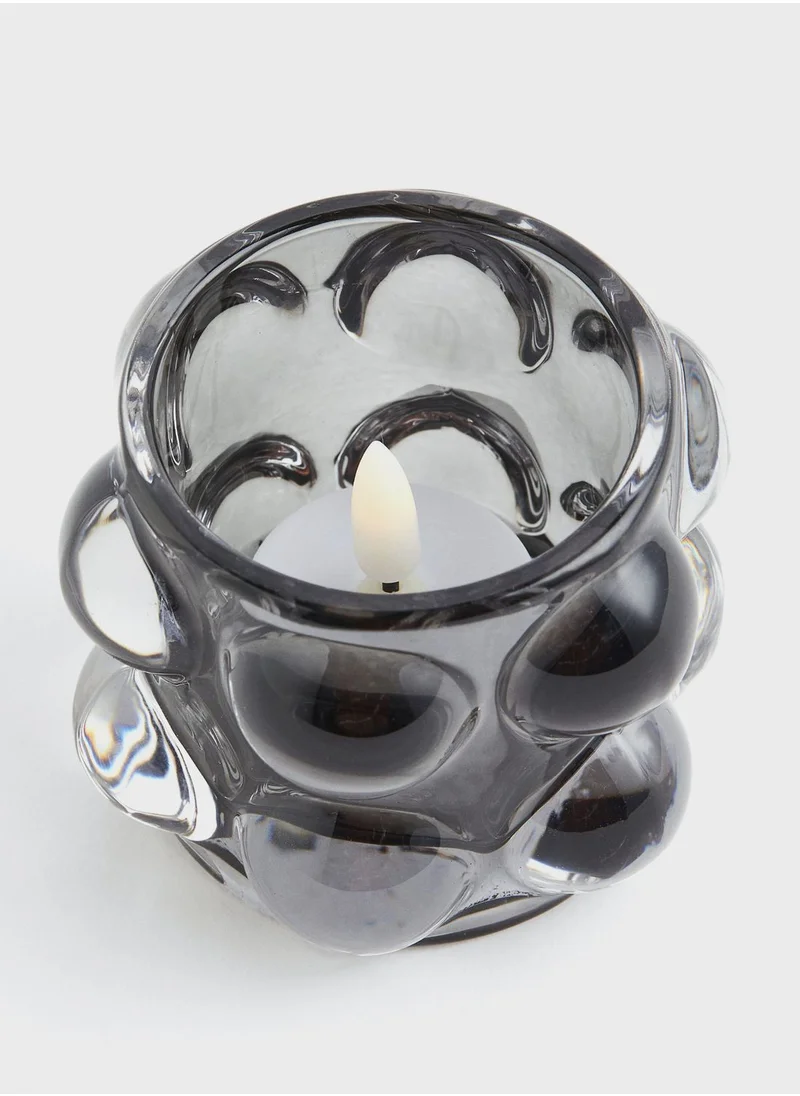 اتش اند ام Bubbled Glass Tealight Holder
