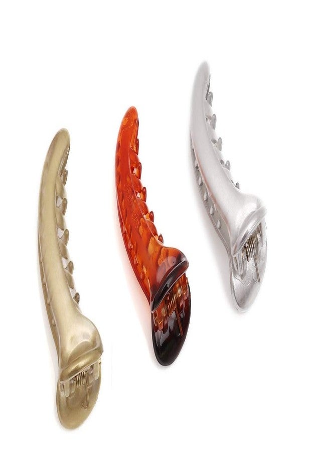 Styling success Banana Hair Clutcher/Claws/Clips small size Combo of 3 Pieces for Girls and Women.