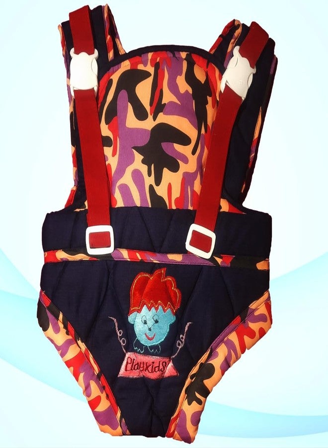 MammaChamp Baby Carrier Bag/Kangaroo Bag/Carry Sling/Adjustable/Hands Free 3 in 1 Baby with Safety Belt and Buckle Straps, for 3-16 Months (Red) - Image 2