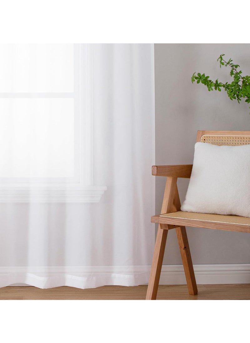 Generic - Chiffon curtains: a touch of elegance and softness in your home Size 140 x 250 cm - Image 1