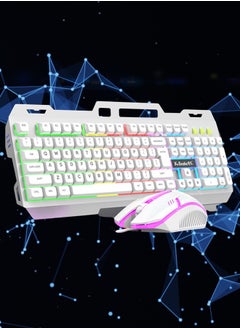 Mechanical Luminous Feel English Keyboard And Mouse Set, Wired USB (White) - pzsku/Z0F1BD6D46BE3038D329BZ/45/_/1721963244/69099679-4de6-44ff-bef5-c6b6af27a9f0