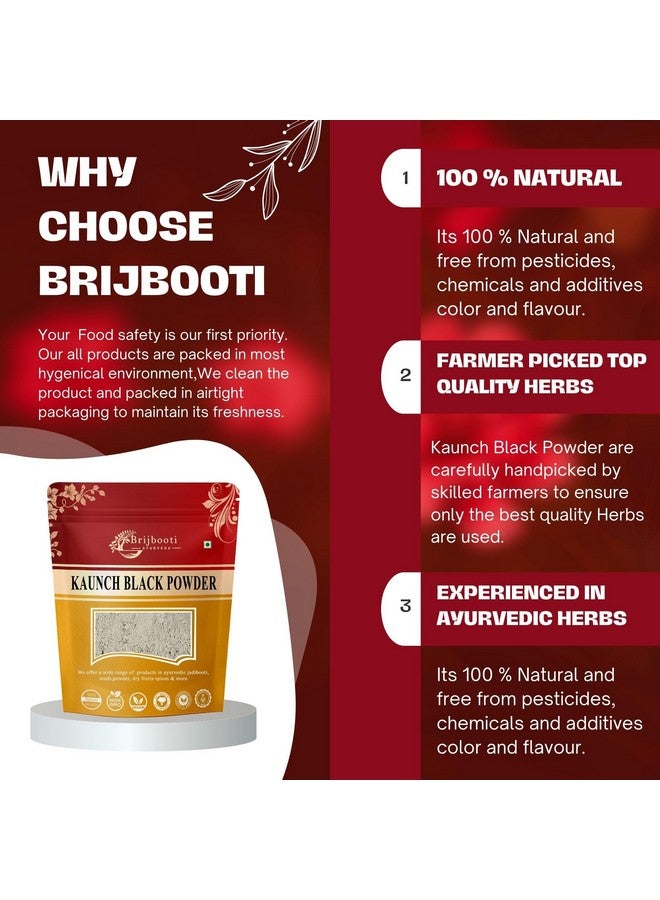 BrijBooti بودرة بذور الكاونش السوداء بريج بوتي 100 جرام - بودرة بذور الكاونش السوداء - موكونا بروريينس - كاوهيدج - Image 5