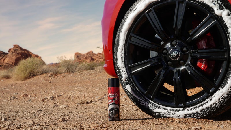 Black Magic 800002220 Tire Wet Foam, 18 oz. - Specially Formulated Thick Tire Spray Foam Clings to Tires to Dissolve and Clean Dirt While Shining and Protecting All In One Step - Image 3