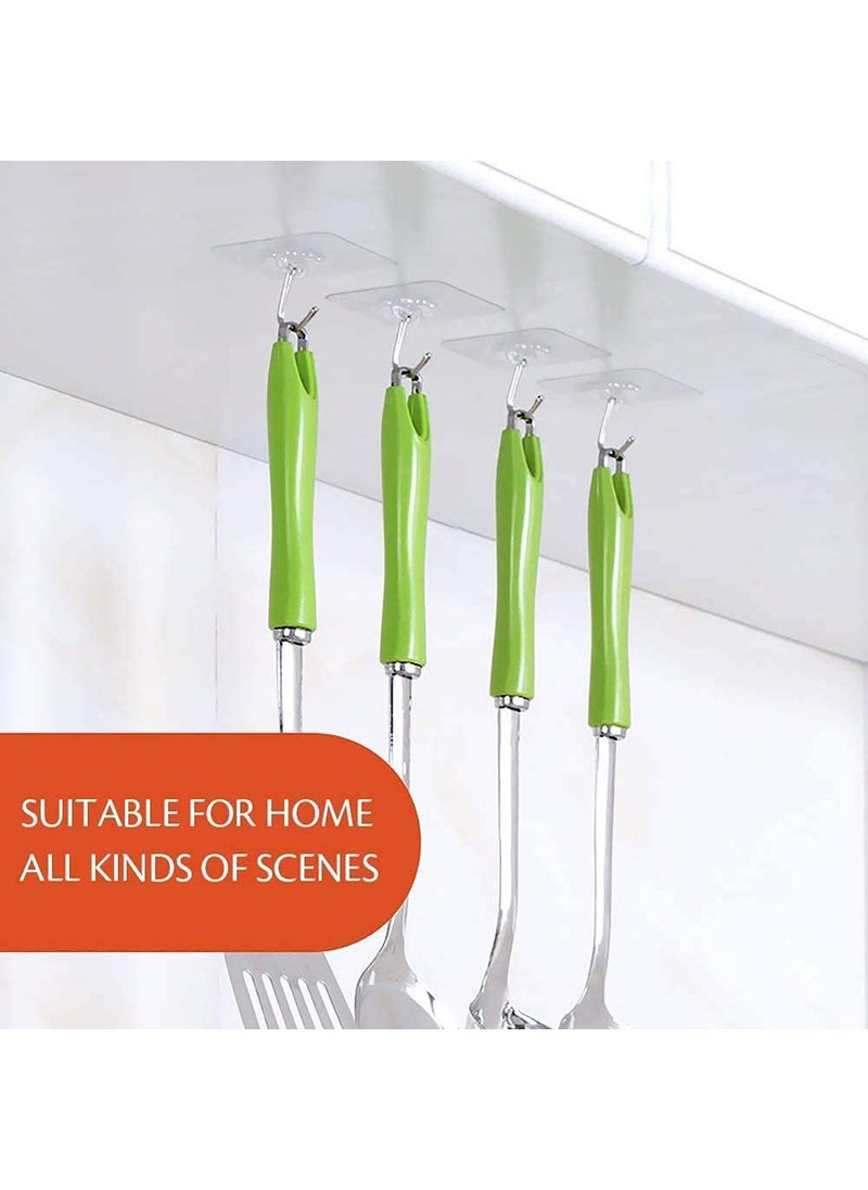 YTM YTM 10 Pcs Heavy Duty Self Adhesive Wall Hook Flower Shape Design  - Image 5