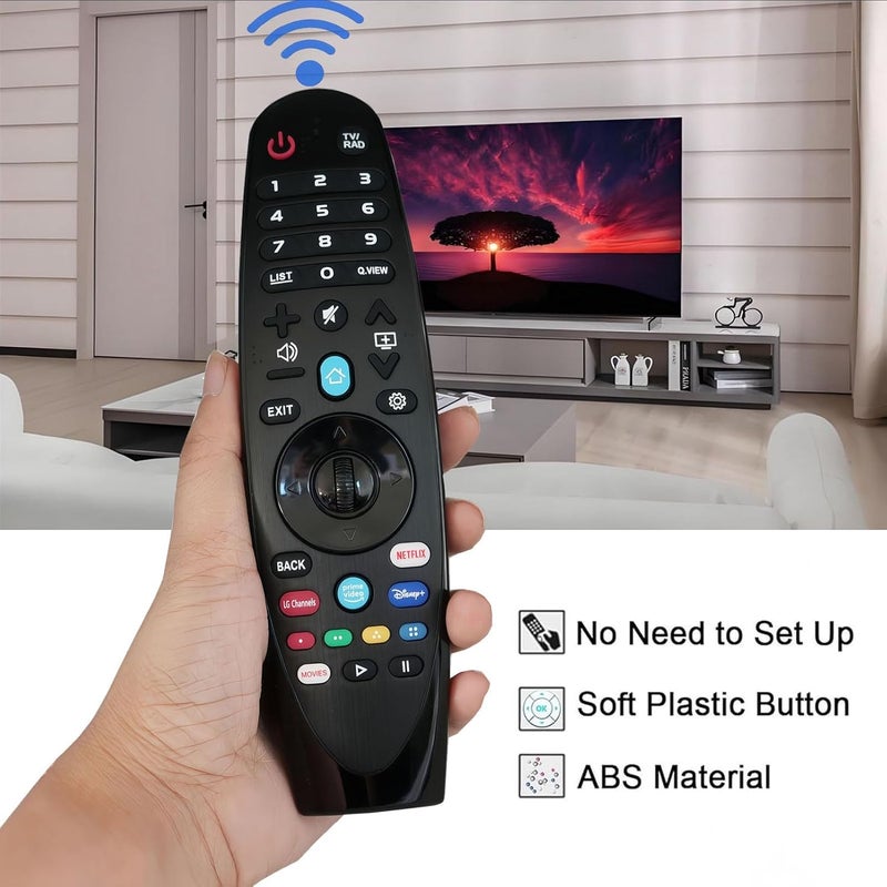 IR Replacement Remote for LG Smart OLED TV 43UQ7070ZUD 50UQ7070ZUE 65UQ7070ZUE 70UQ7070ZUD 70UN7070PUA 75UQ7070ZUD 86UQ7070ZUD 86UQ7590ZUD 50NANO80AQA 55NANO80AQA 65NANO80AQA 75NANO80AQA 86UQ9000PUD - Image 2