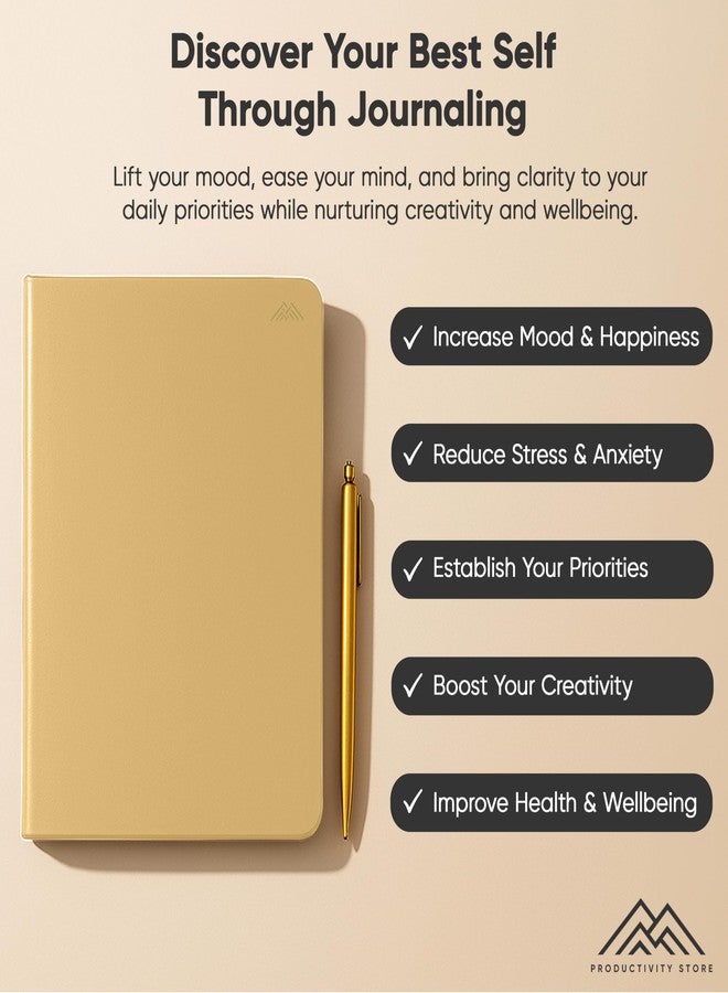 PRODUCTIVITY STORE Best Daily Journal for Men & Women - Gratitude, Manifestation & Guided Journal with Prompts for Personal Growth (A5, Cream) - PRODUCTIVITY STORE - Image 5