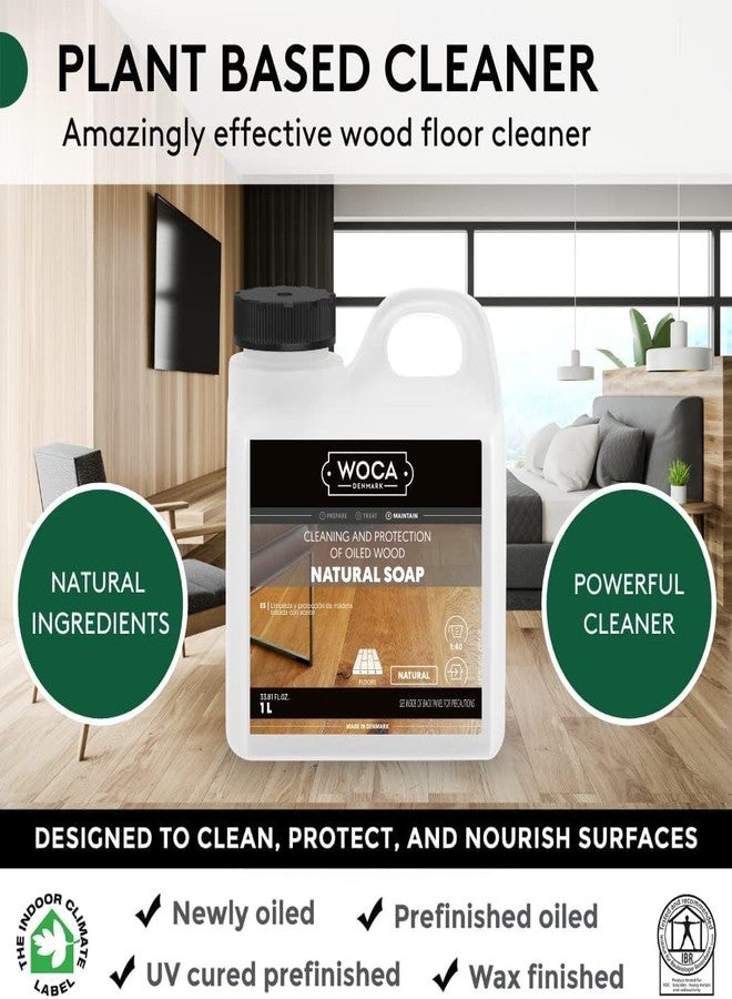 WOCA Denmark Natural Soap Bundle - 2x(1L) -Concentrated Cleaner for Oil-Treated Hardwood Floors, Furniture, Millwork, Cutting Boards, and Countertops. - Image 5