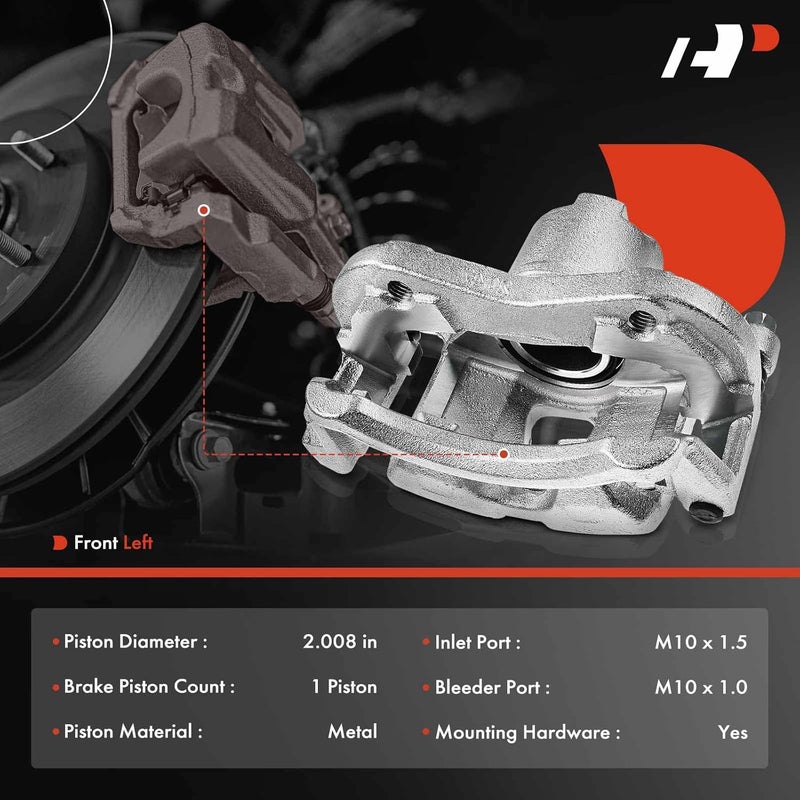 A-Premium Brake Caliper Assembly for Saturn Models - Image 2