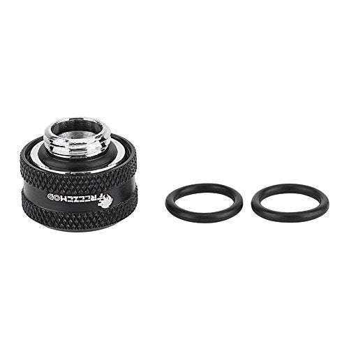 Zopsc PC Water Cooling Brass Tube Fitting Water Cooling Compression Fitting Suitable for 16mm Outer Diameter Tube(4pcs Black) - Image 4