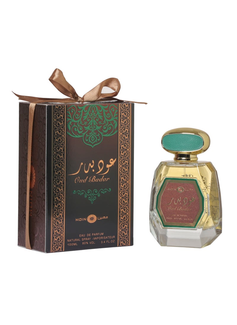 Moin Oud Badar Perfume for Men & Women 100 ml - Incense, Musk, Rose Oil, Sandalwood, Amber, Spicy & Patchouli Notes - Long Lasting Fragrance for Special Occasions & Daily Wear  - Image 1