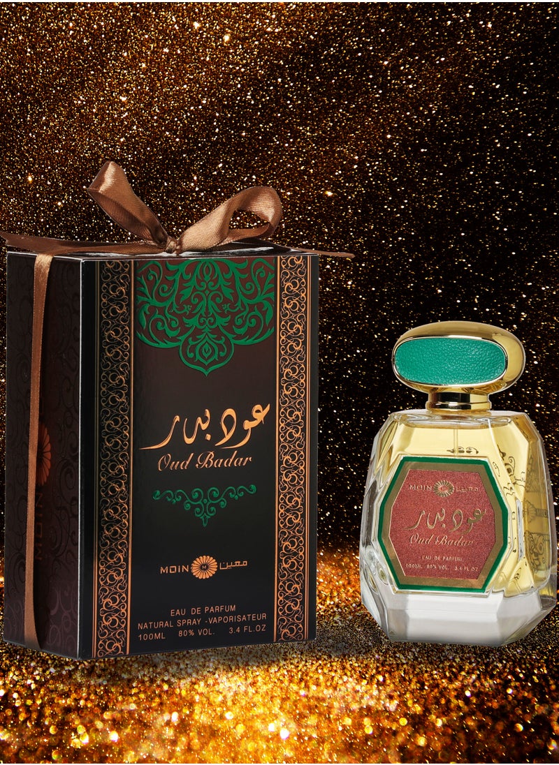 Moin Oud Badar Perfume for Men & Women 100 ml - Incense, Musk, Rose Oil, Sandalwood, Amber, Spicy & Patchouli Notes - Long Lasting Fragrance for Special Occasions & Daily Wear  - Image 2