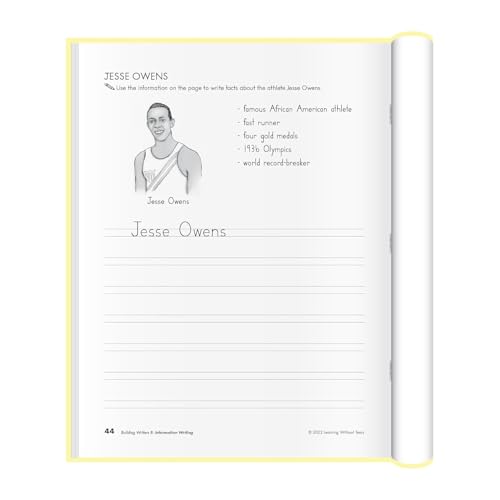 Learning Without Tears Building Writers Student Edition, Age 6+, 1st Grade+, Handwriting Without Tears, Narrative, Information, Opinion, Fluency, School & Home, Tutor, Sensory & Motor Skills, Sensory - Image 4
