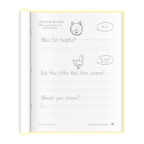 Learning Without Tears Building Writers Student Edition, Age 6+, 1st Grade+, Handwriting Without Tears, Narrative, Information, Opinion, Fluency, School & Home, Tutor, Sensory & Motor Skills, Sensory - Image 3