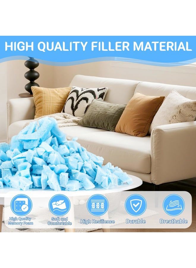 Rainflow Shredded Memory Foam Filling-6.35oz Bean Bag Filler,Soft and Convenient Memory Foam Pillow Stuffing for Couch Pillow Cushion Dog Bed Arts Crafts - Image 2
