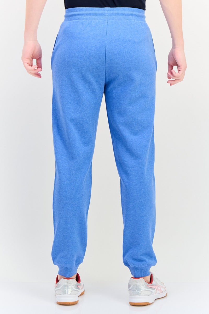 Reebok سروال جري خارجي للرجال مع شعار العلامة التجارية، أزرق - Image 3