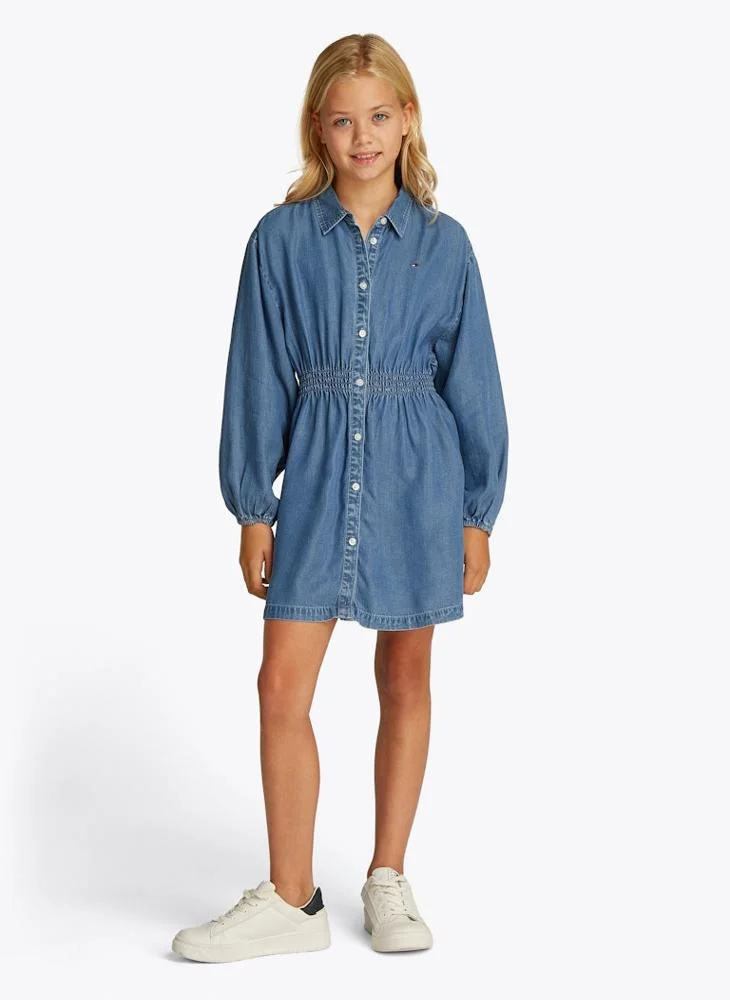 تومي هيلفيغر Kids Chambray Shirt Ls Dress