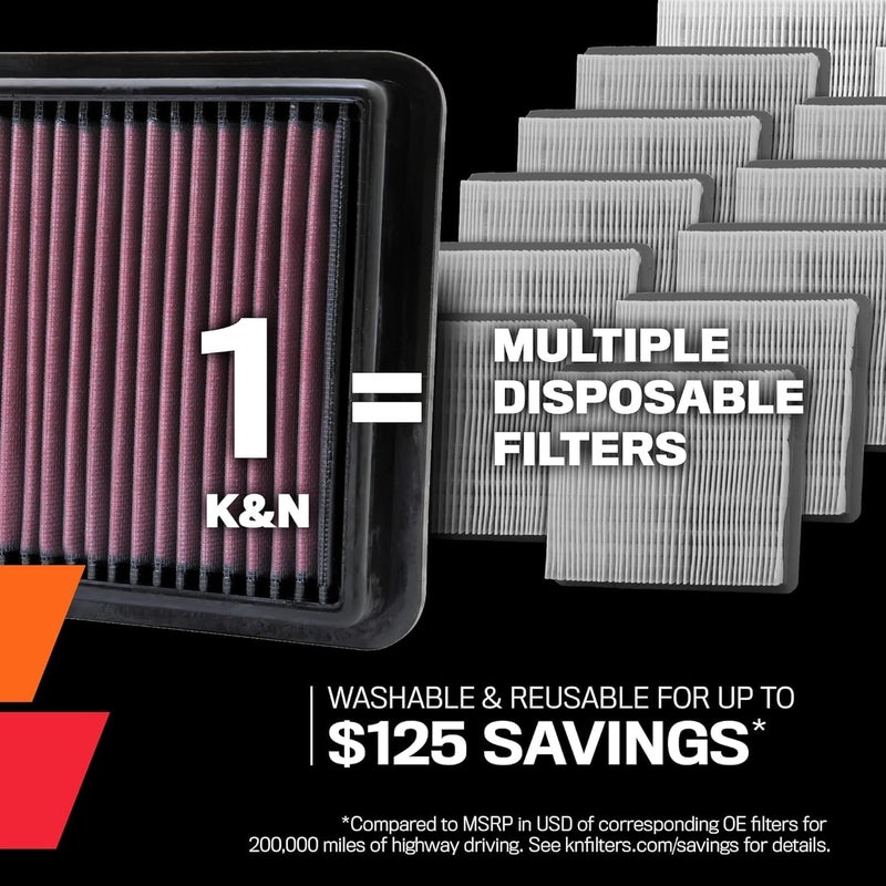 K&N High Performance Engine Air Filter - Image 2