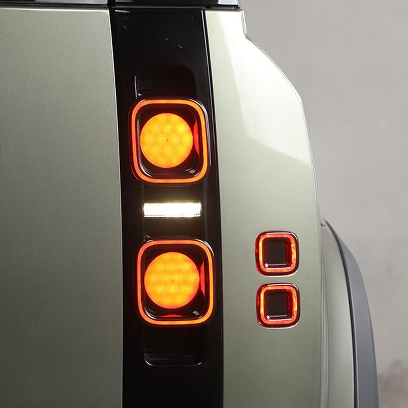 Pilipane Stylish Car Tail Light Cover Kit for Defender 110 L663 2020, 6pcs Transparent Grey - Image 4