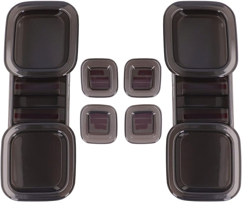 Pilipane Stylish Car Tail Light Cover Kit for Defender 110 L663 2020, 6pcs Transparent Grey - Image 1