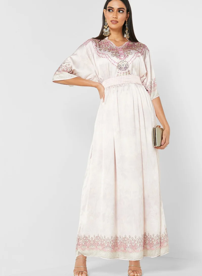 ARABIAN CLOSET Digital Print Kaftan