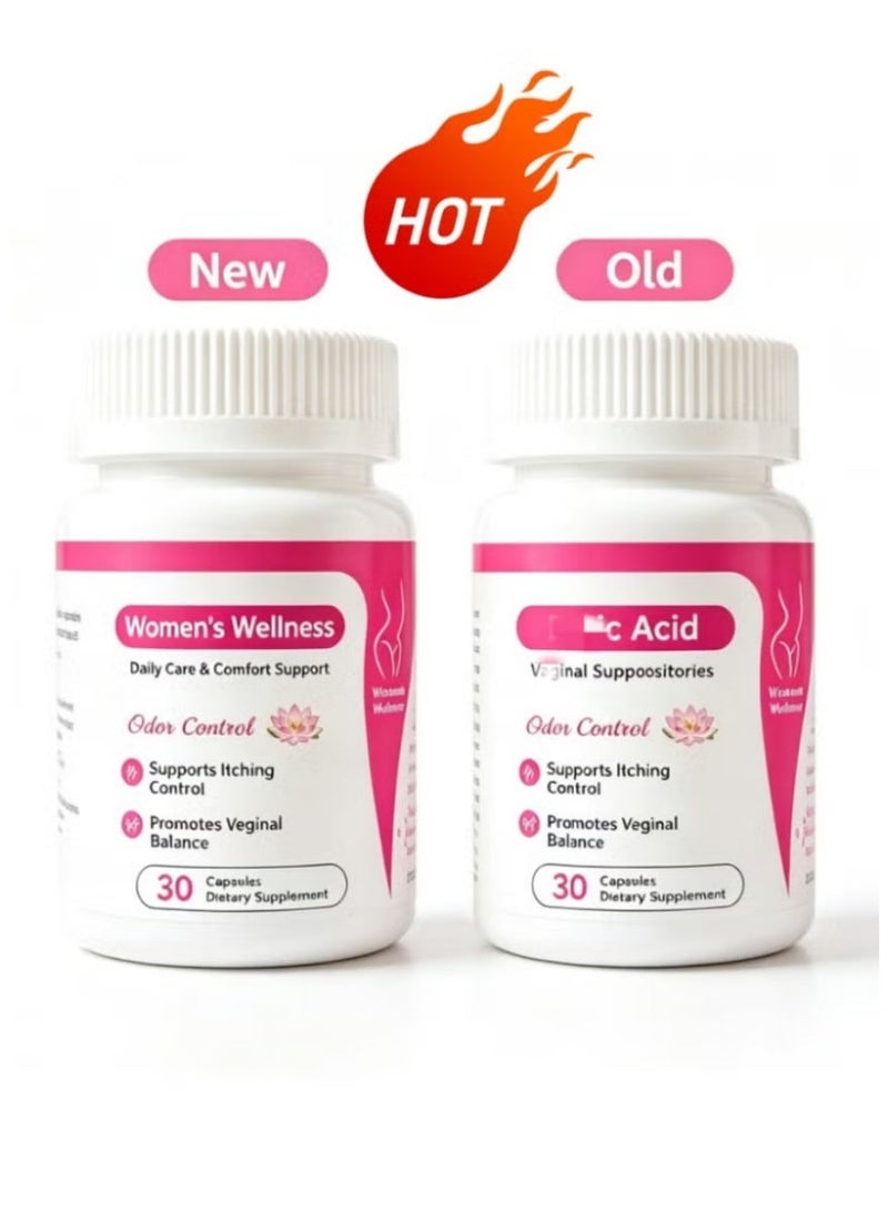 NutraBlast Women's Intimate Care Support Formula, 30 Count Capsules, Daily Feminine Freshness & Comfort Support - Image 2