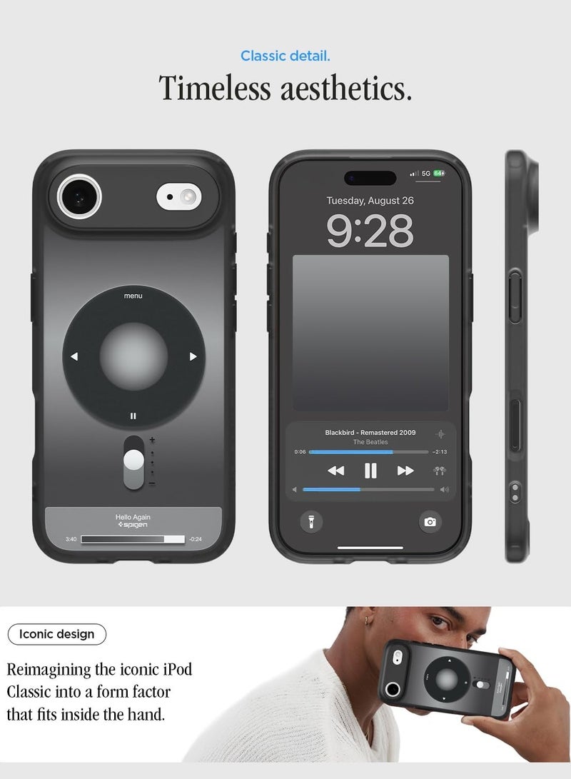 Spigen Ultra Hybrid MagFit iPhone 17 Air Case Cover with MagSafe (2025) - Classic Black - Image 4