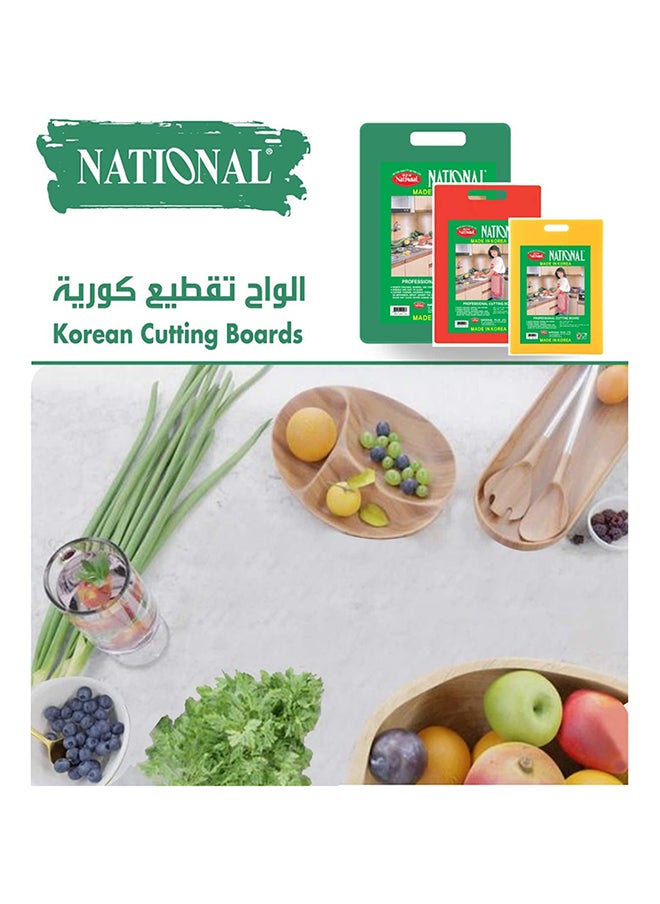 National - Cutting Boards Made in Korea Green 20mm Thickness 410x250x20 mm - Image 1