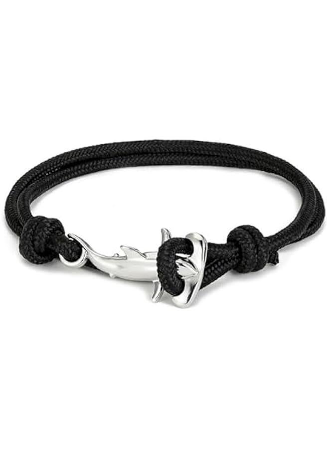 Arabest Hammerhead Sharks Ocean Lovers Nautical Multilayer Bracelet - Unisex Wrapped Waterproof Rope Jewelry Accessories for Men and Women