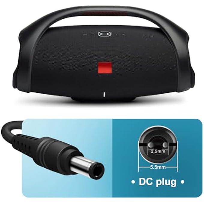 rayihni شاحن لجهاز JBL XTREME 2 متوافق مع JBL BOOMBOX 2 JBL EXTREME 2 مكبر صوت بلوتوث محمول JBL XTREME 2، 9 قدم 19 فولت 65 واط محول طاقة بديل كابل طاقة مكبر صوت JBL - Image 2