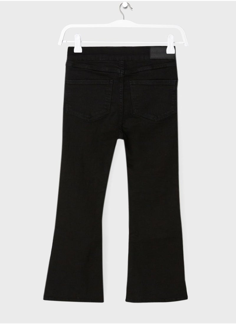 MANGO - Youth High-Waist Flared Jeans - Image 1