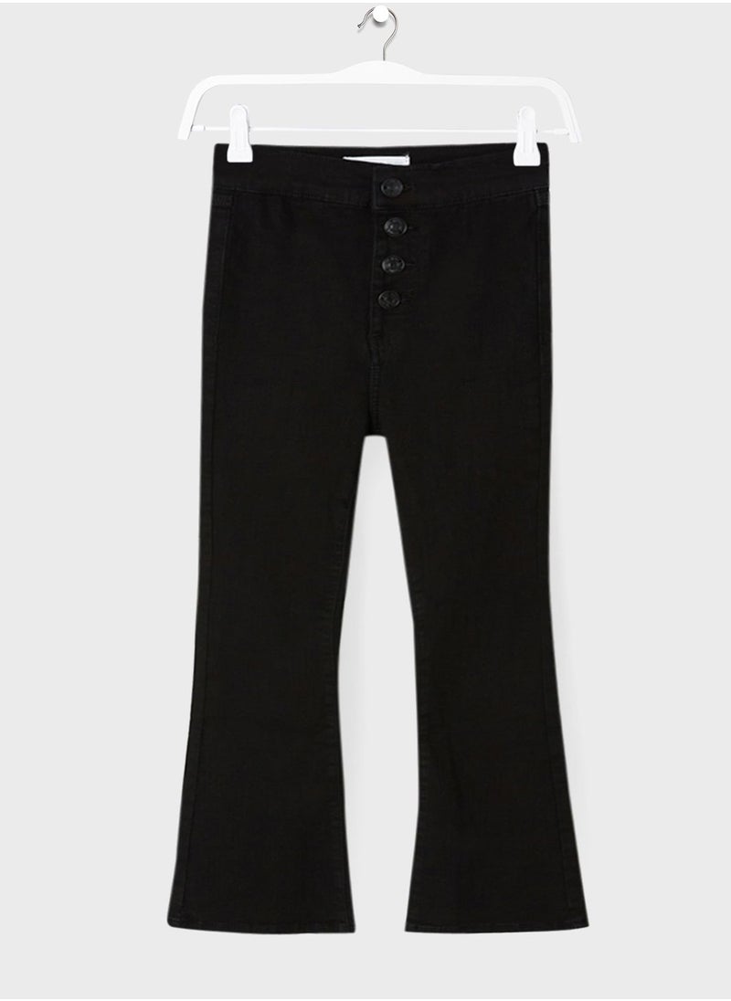MANGO - Youth High-Waist Flared Jeans - Image 1