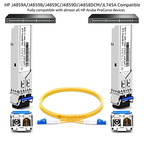 OPSTRAN 1000BASE-LX/LH SFP Optical Transceiver Module Compatible with HPE Aruba J4859D J4859DCM JL746A ProCurve J4859C J4859B J4859A 1310nm 20km DDM Duplex LC SMF 10 Pack - Image 3