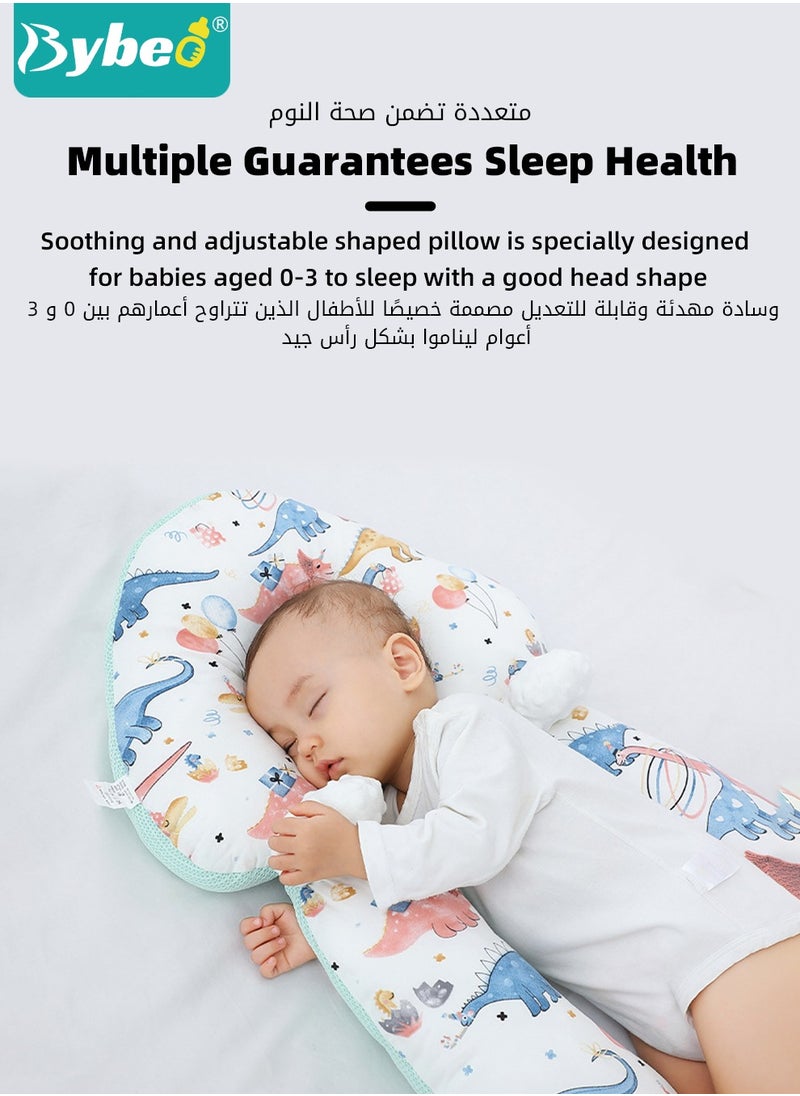 Bybeo Baby Newborn Nursing Sleeping Pillow Anti-Startle Toddler Boys and Girls Comfortable Lightweight Shaping Pillows for Kids Infants Superhigh Quality  - Image 3