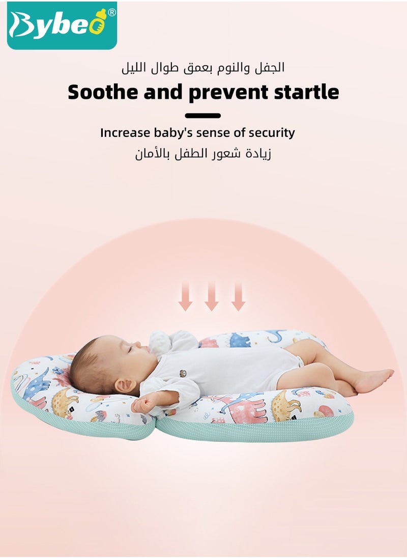 Bybeo Baby Newborn Nursing Sleeping Pillow Anti-Startle Toddler Boys and Girls Comfortable Lightweight Shaping Pillows for Kids Infants Superhigh Quality  - Image 4