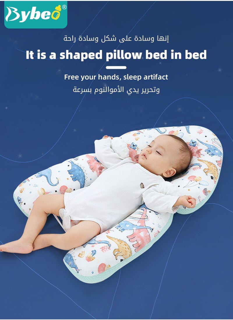 Bybeo Baby Newborn Nursing Sleeping Pillow Anti-Startle Toddler Boys and Girls Comfortable Lightweight Shaping Pillows for Kids Infants Superhigh Quality  - Image 5