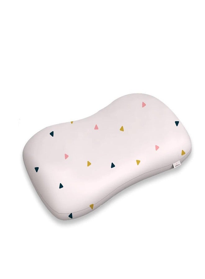 ADMIRAE Premium Memory Foam Baby & Toddler Pillow | Head,Neck & Back Support Cushion | Washable Removable Cover | Ideal for Sleeping,Reading & Resting | Age 2to9 Year | 20.5x11.5x2.5in, Tringle Print - Image 1