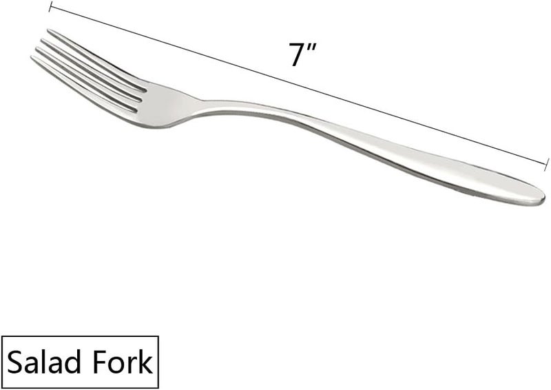 Ramddy 18/10 Stainless Steel Salad Fork, 12-Piece, 7-Inch (Pack of 2) - Image 2