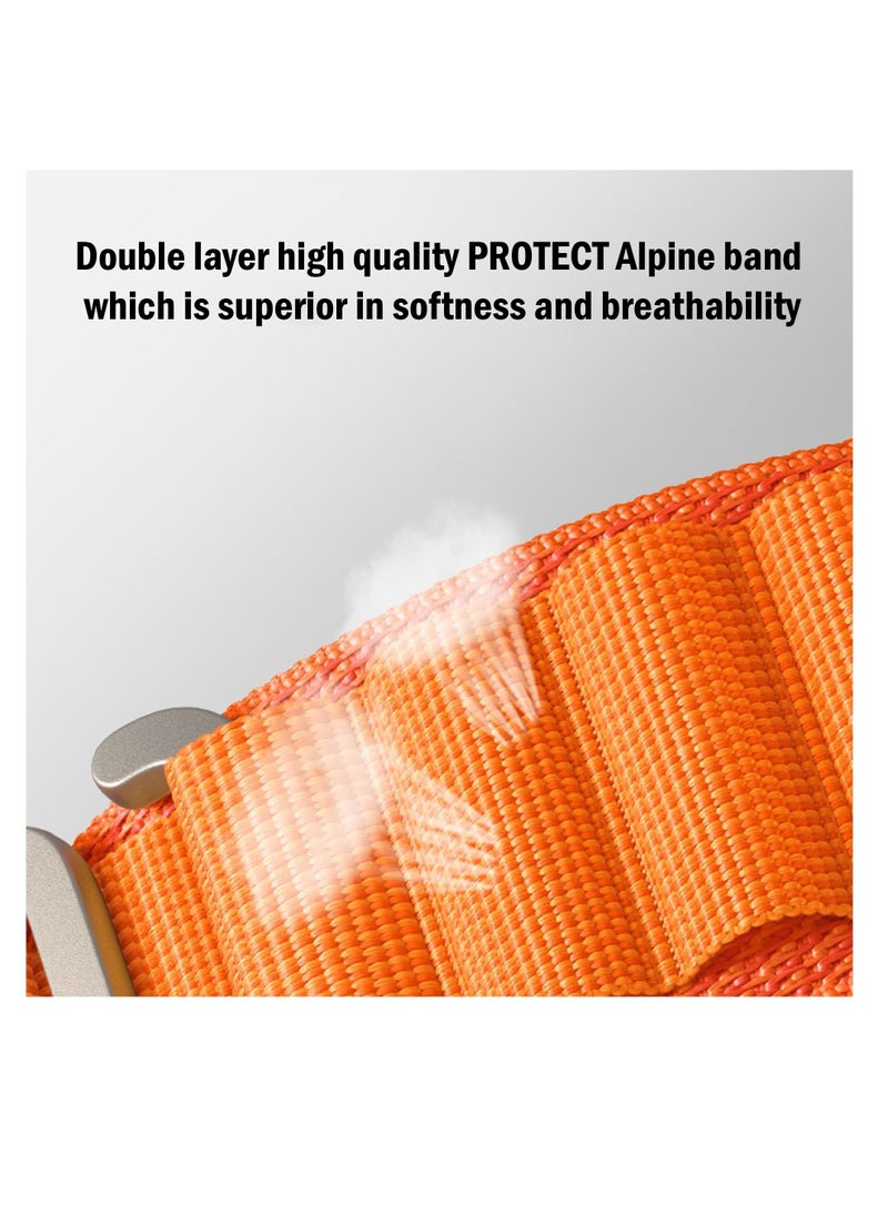 Protect - Alpine Loop Apple Watch Band Compatible with 42/44/45/49mm Sizes Stylish and Comfortable Design and Lightweight Polyester - Image 1