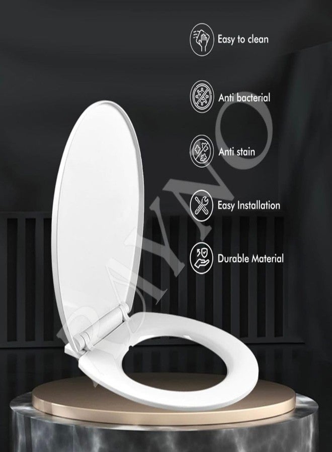 RAYNO Toilet Seat Cover Set - Durable Toilet Seat Cover | Fits Most Standard EWC Commodes | Premium Finish - Image 2