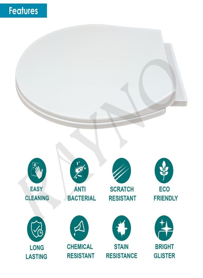 RAYNO Toilet Seat Cover Set - Durable Toilet Seat Cover | Fits Most Standard EWC Commodes | Premium Finish - Image 5