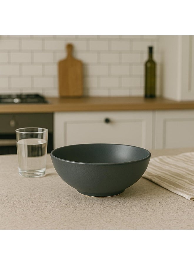 BS طقم أطباق باستا من B&S ميترو رمادي غير لامع مكون من 4 قطع - Image 4