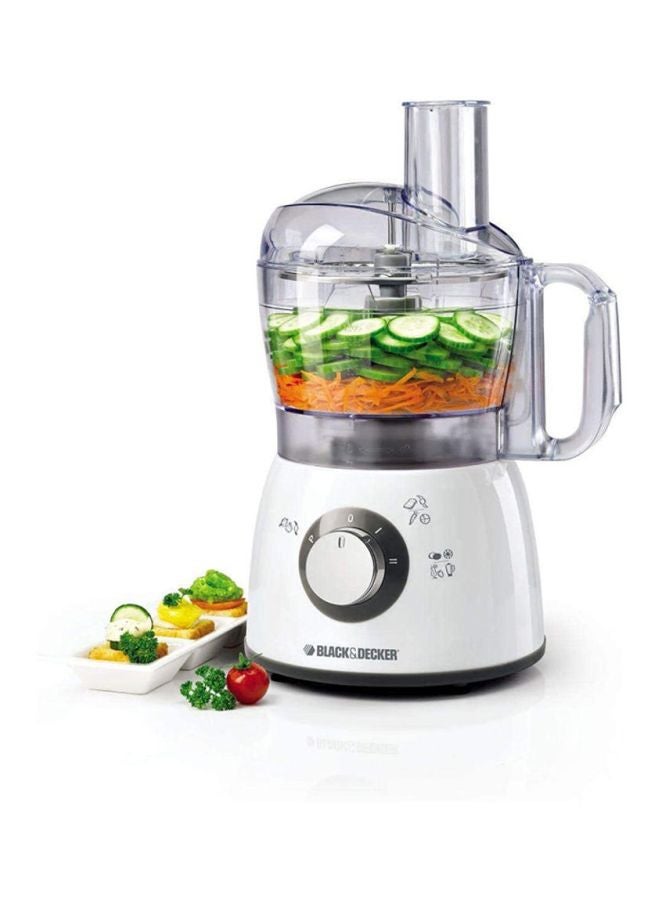 BLACK+DECKER Midi Food Processor With 18 Functions 1.2 L 400 W FX400BMG-B5 White - Image 1
