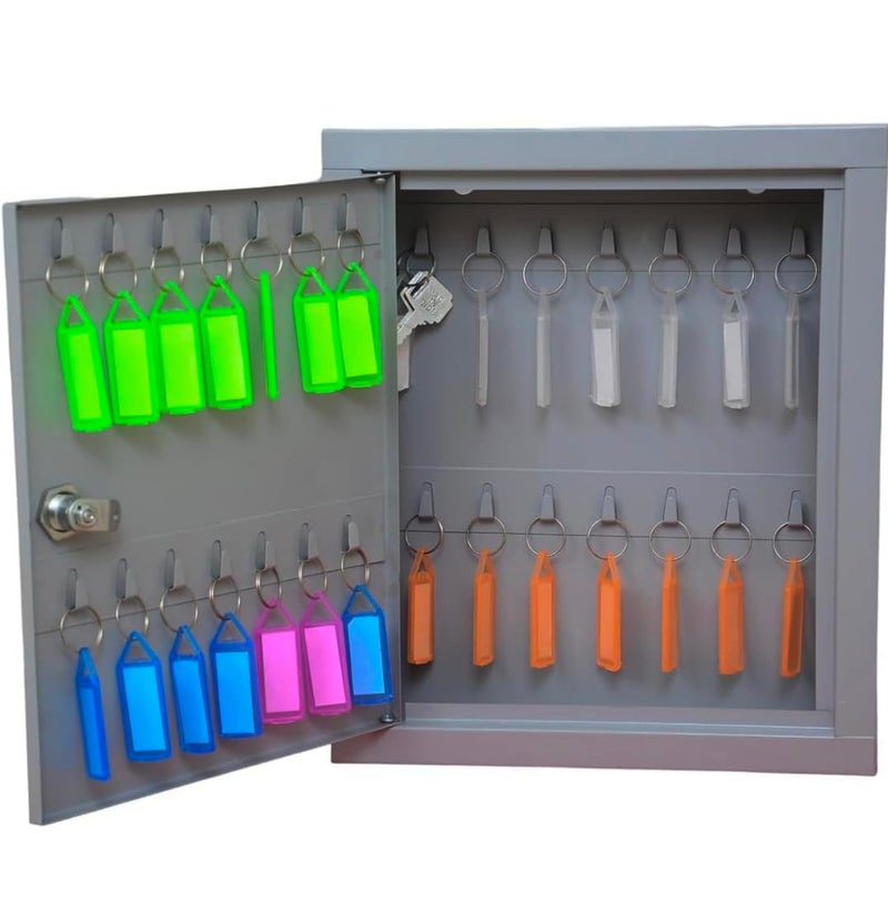 SPYLOCK Metal Keyholder Box 24 Key Wall Box Storage Key Organizer Wall Mount Key Holder for Wall Size Large 13 * 11 * 3 inch - Image 2