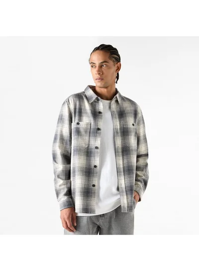 Lee Cooper Lee Cooper Checked Shirt with Long Sleeves and Pocket