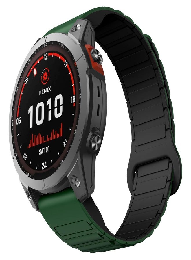 ISABAKE Watch Strap for Garmin Fenix 6/Fenix 7/Fenix 5/Fenix 8 47mm,22mm Silicone Quickfit Replacement Band for Garmin Epix Pro 47mm/EPIX Gen 2/Forerunner 945/Forerunner 935, 22MM - Image 1