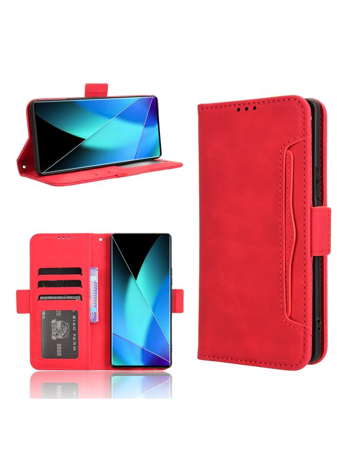 Zaboon Case For Infinix Zero 40 4G Skin Feel Calf Texture Card Slots Leather Phone Case - Image 1