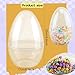 Restroma 5 Pack 10 Inch Giant Clear Easter Eggs Jumbo Plastic Easter Eggs Large Fillable Transparent Easter Eggs Empty for Egg Hunt Supplies Easter Basket Goodies - Image 4