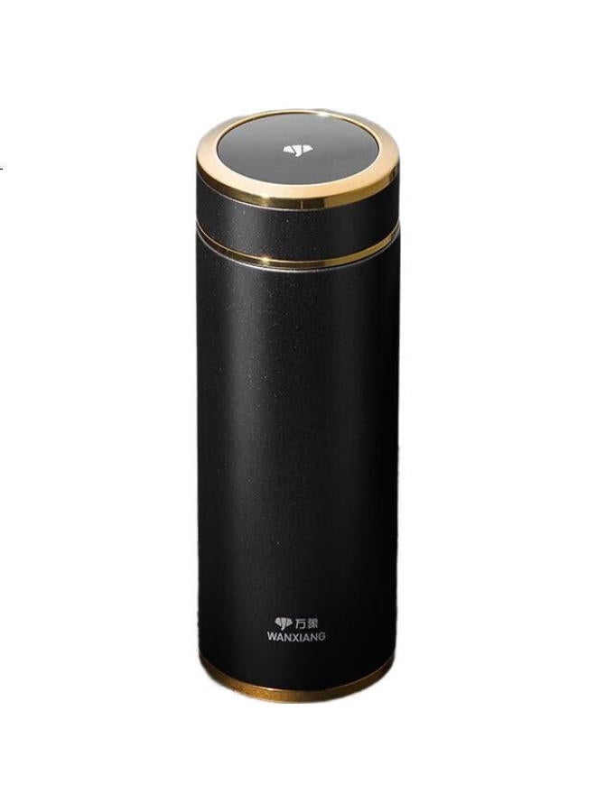 Wanxiang Insulated Mug H21Jl, Luxury Business Graphite Black, 500Ml, Office Use With Filter, Tea Cup, High-End Gift Box Set - Image 2