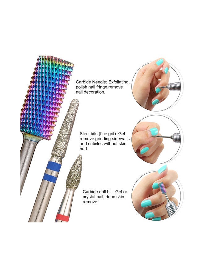 NIBEMINENT 7-Piece Manicure Pedicure Nail Art Tool Set Multicolor - Image 2