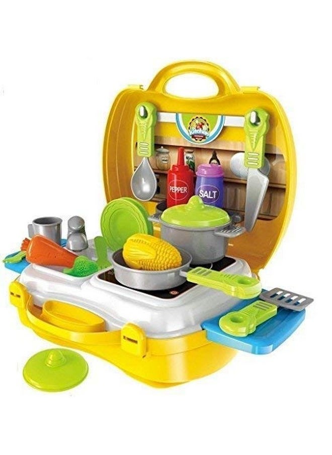 سمارت كرافت - مجموعة أدوات الطهي Ultimate Kid Chef Bring Along Kitchen (27 قطعة) - متعددة الألوان (صنع في الهند) - Image 1